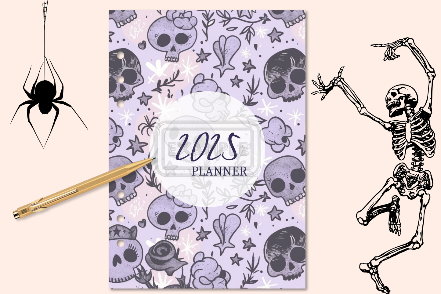 2024-2025 Planner Covers - Watercolor Halloween Theme