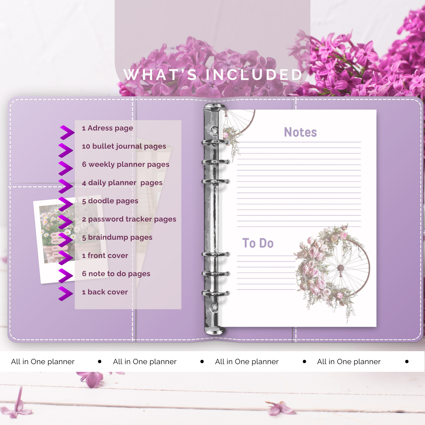 Shabby Chic All-in-One Printable Planner - Organize Your Life with Style