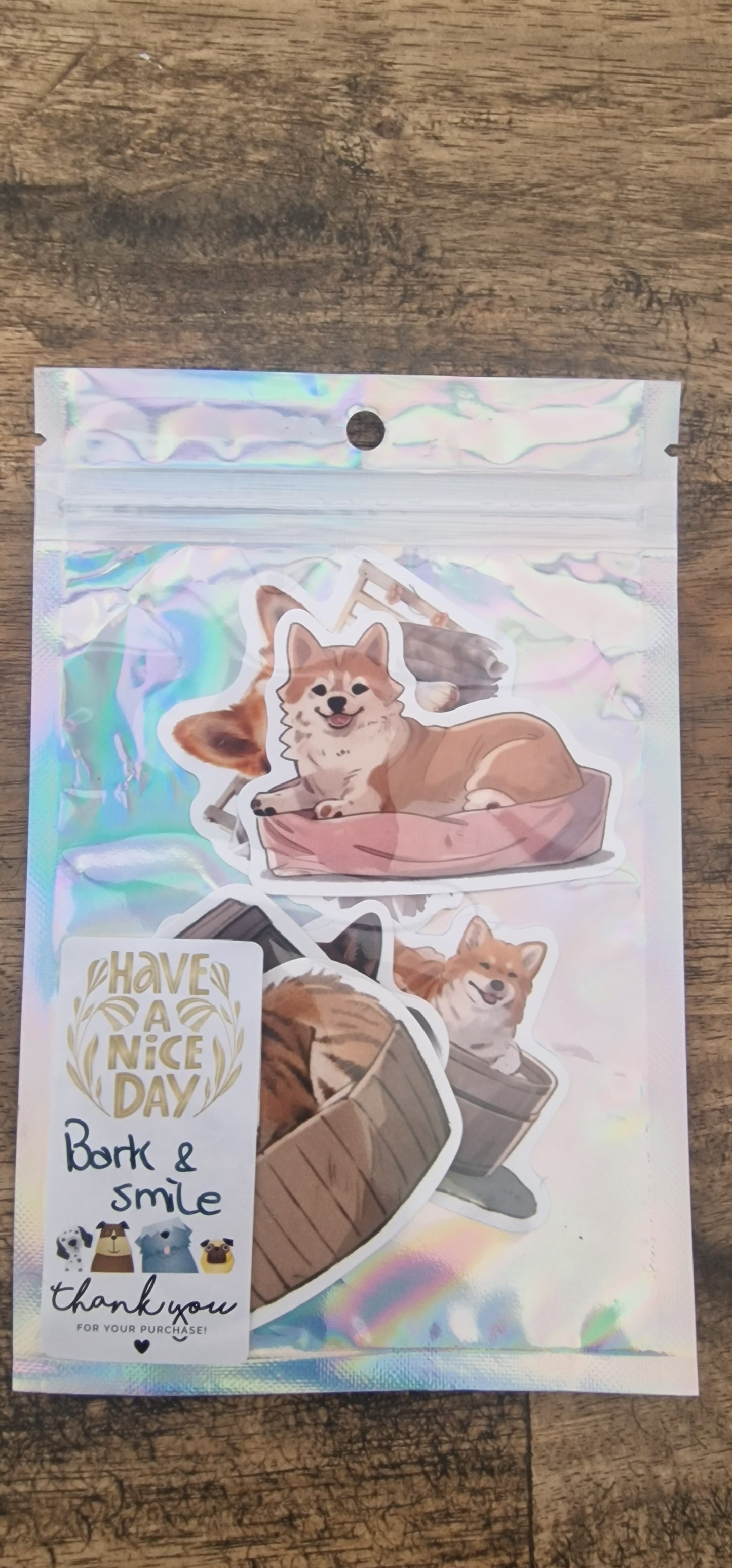 Bark & Smile Sticker Set - 6 Adorable Dog Stickers