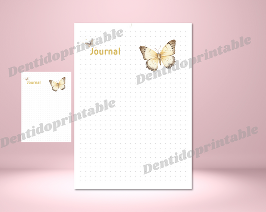 DIGITAL DOWNLOAD PDF  Bullet journal butterfly themed  Spread