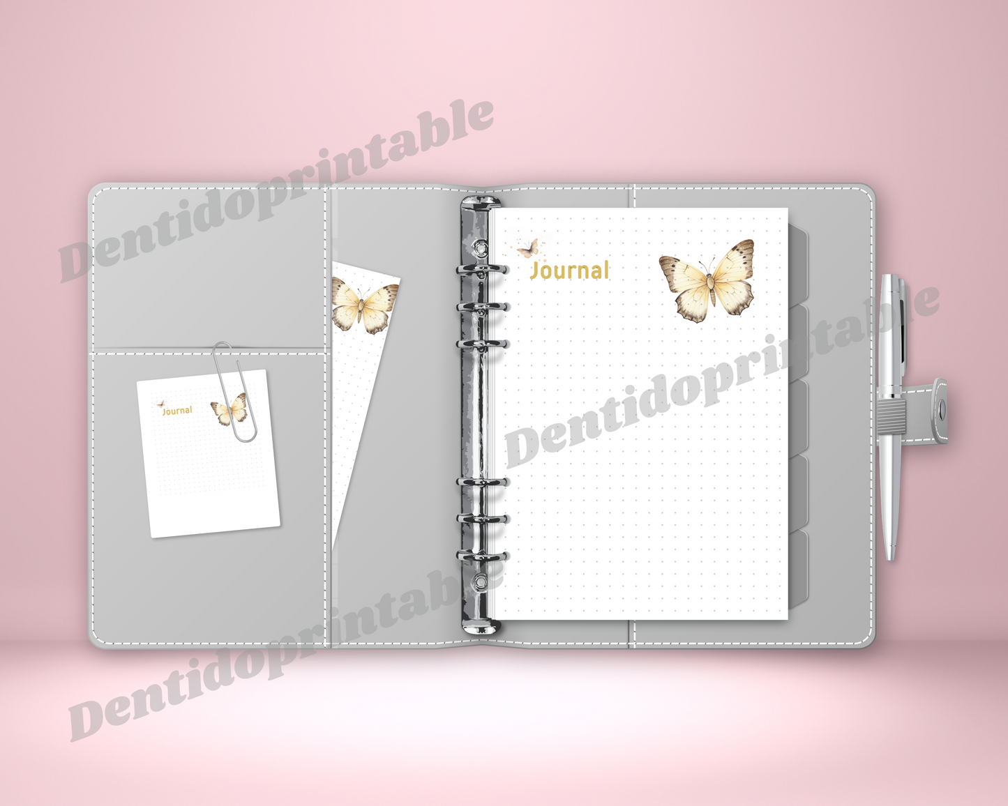 DIGITAL DOWNLOAD PDF  Bullet journal butterfly themed  Spread