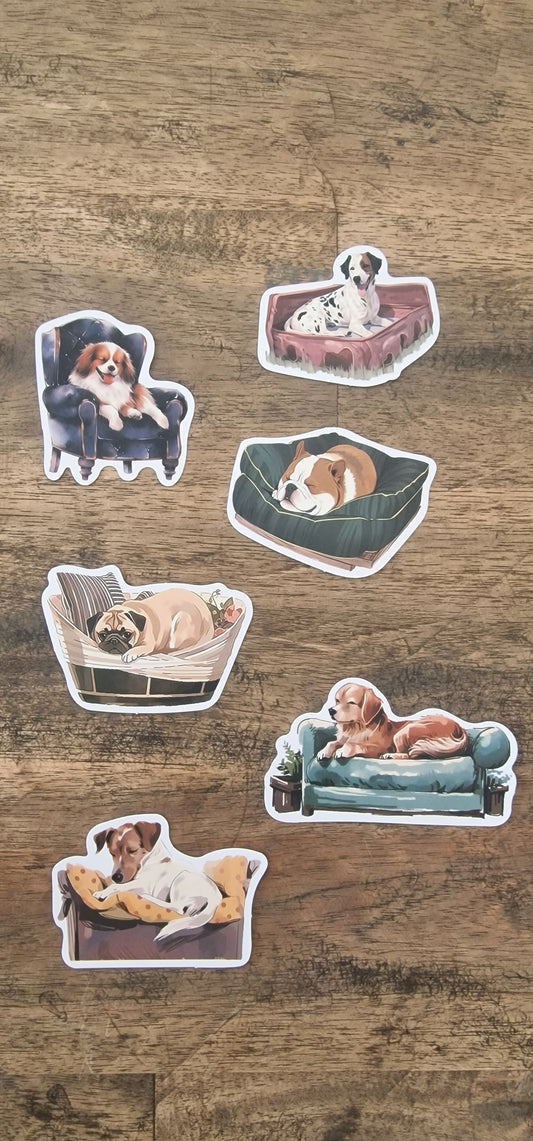 Cozy Critters Sticker Set - 6 Warm and Fuzzy Sticker