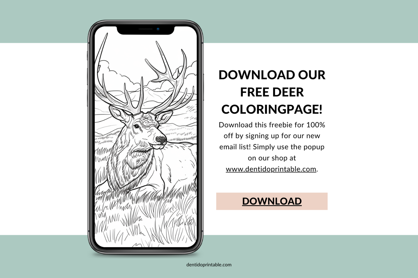 Color the Majestic Deer!