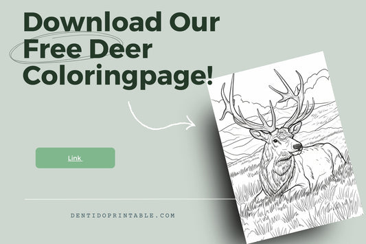 Color the Majestic Deer!