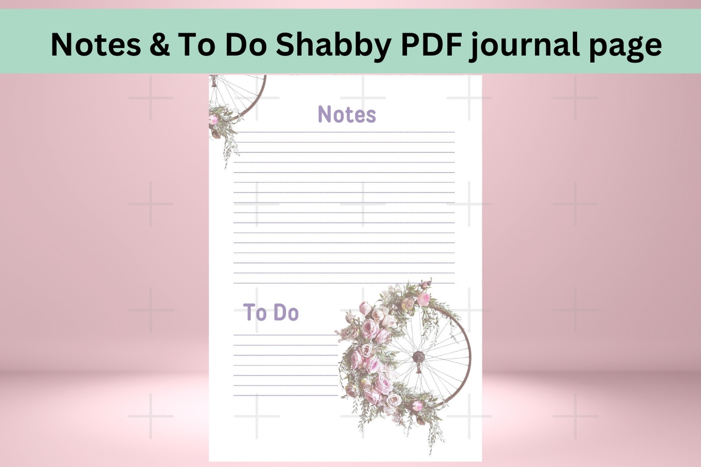 Shabby-Themed Printable Journal Refill Page