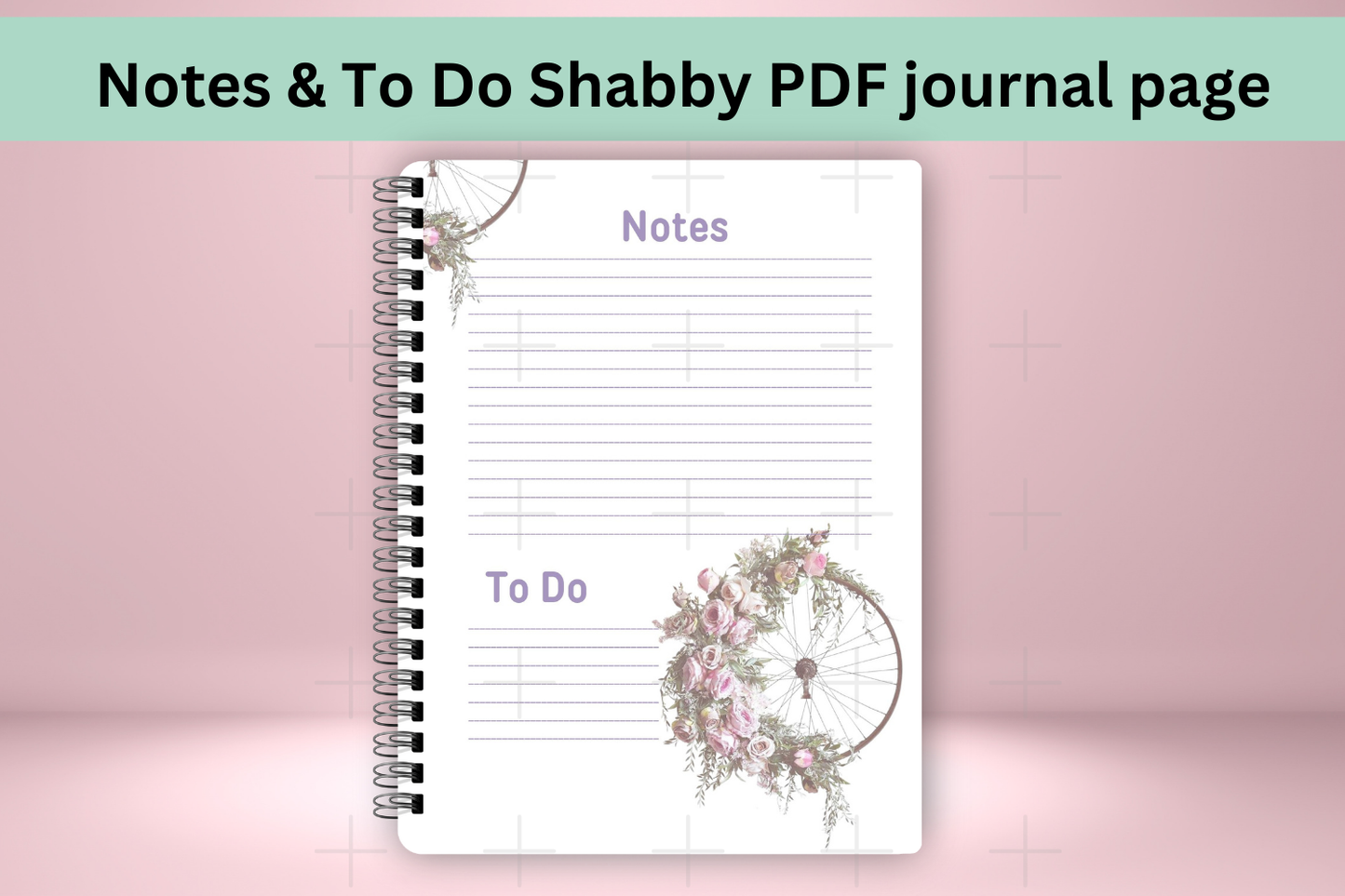 Shabby-Themed Printable Journal Refill Page