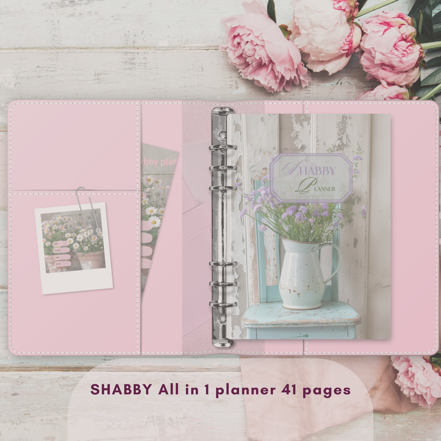 Shabby Chic All-in-One Printable Planner - Organize Your Life with Style