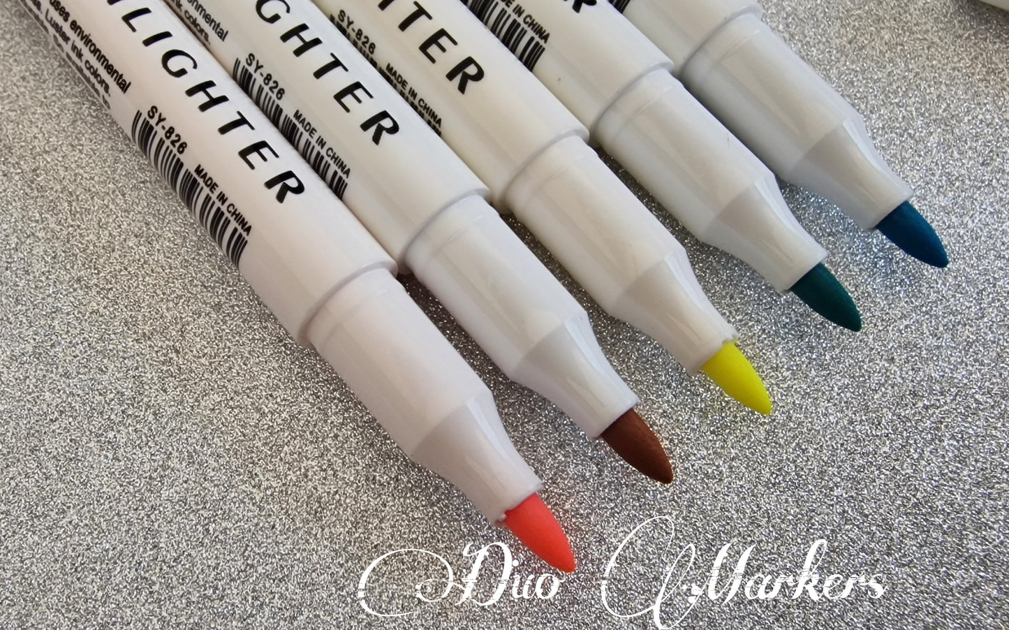 Set of 5 Bright Duo Markers – Perfect for Journals & Coloring Books