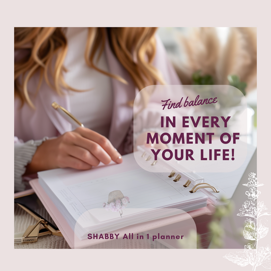 Shabby Chic All-in-One Printable Planner - Organize Your Life with Style