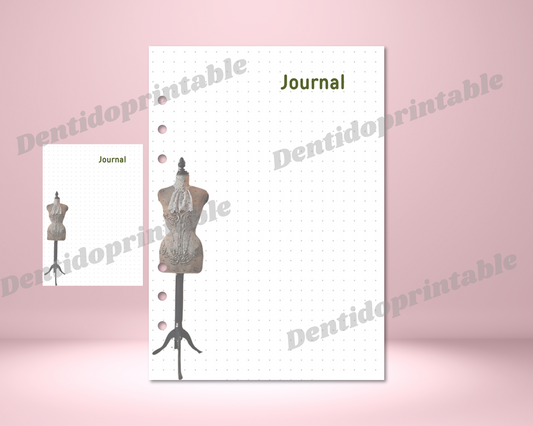 DIGITAL DOWNLOAD PDF  Shabby Chic Bullet Journal Spread