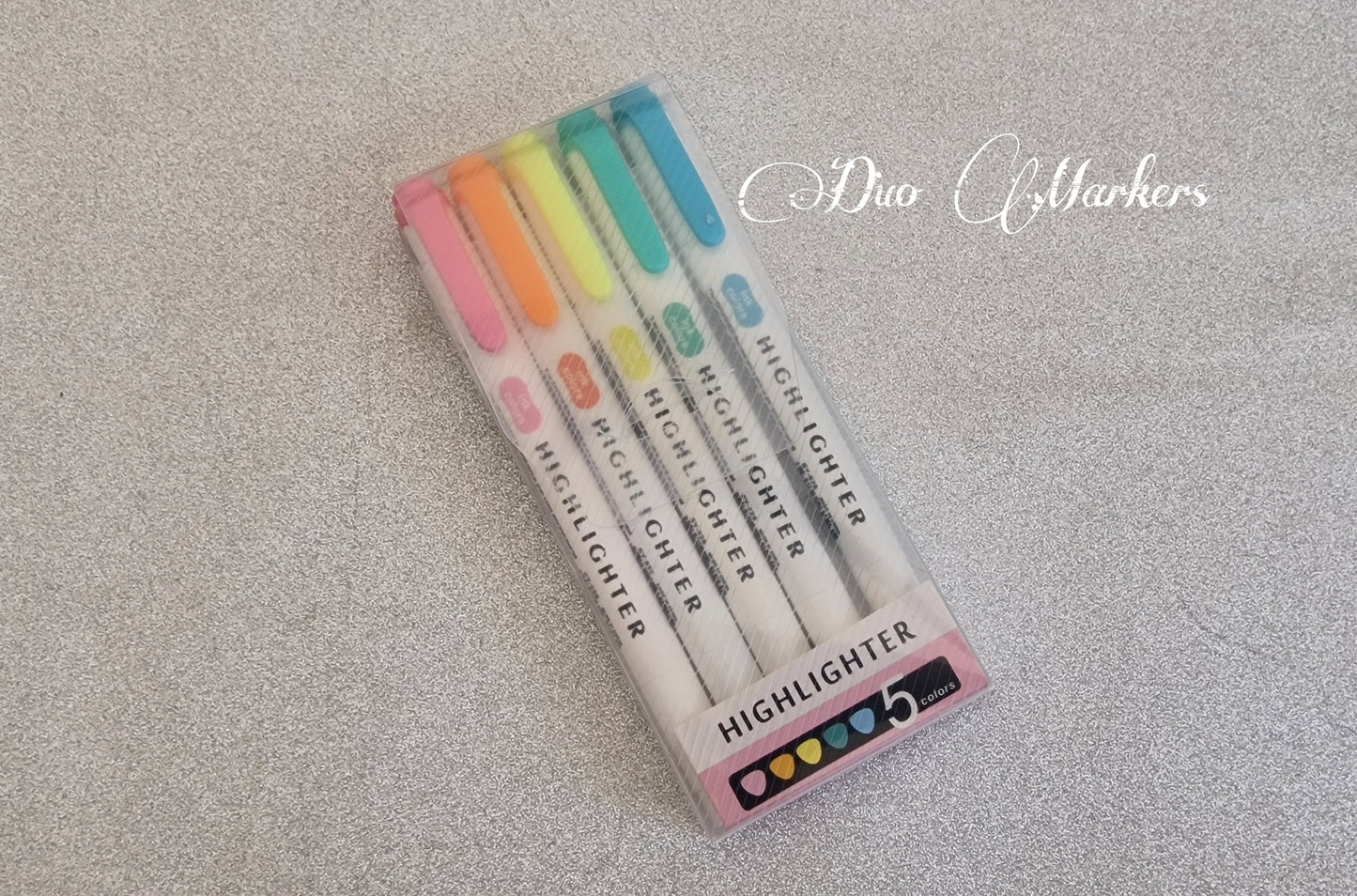 Set of 5 Bright Duo Markers – Perfect for Journals & Coloring Books