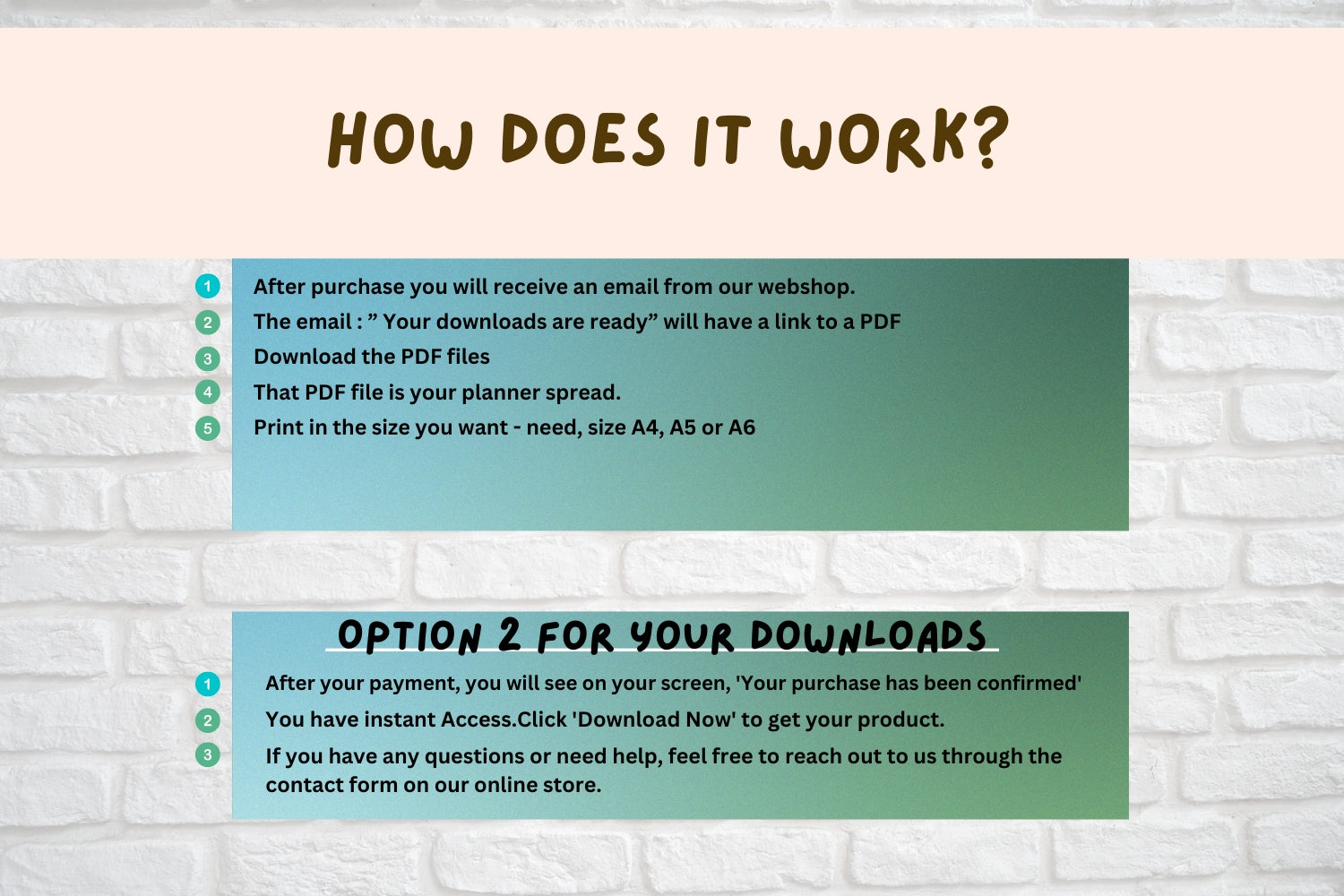 How does a printable download work? check this image for more